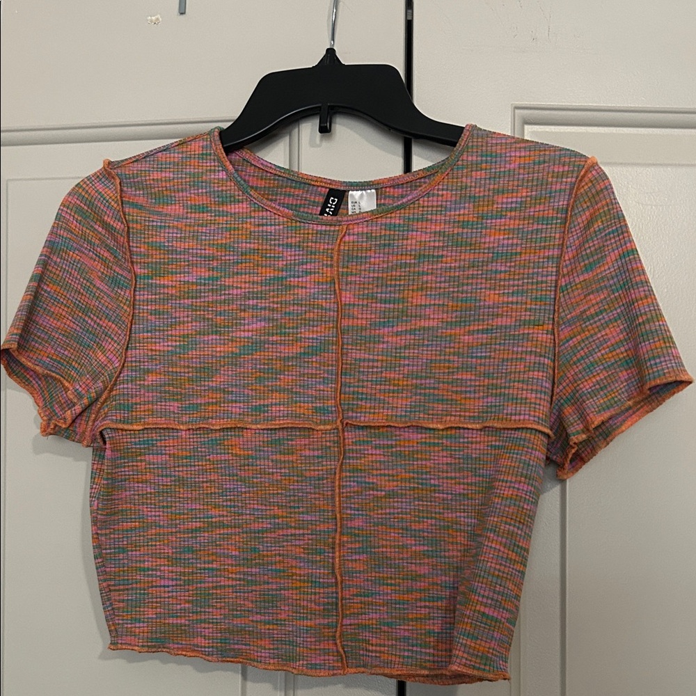 H&M Vibrant Multicolor Crop Top